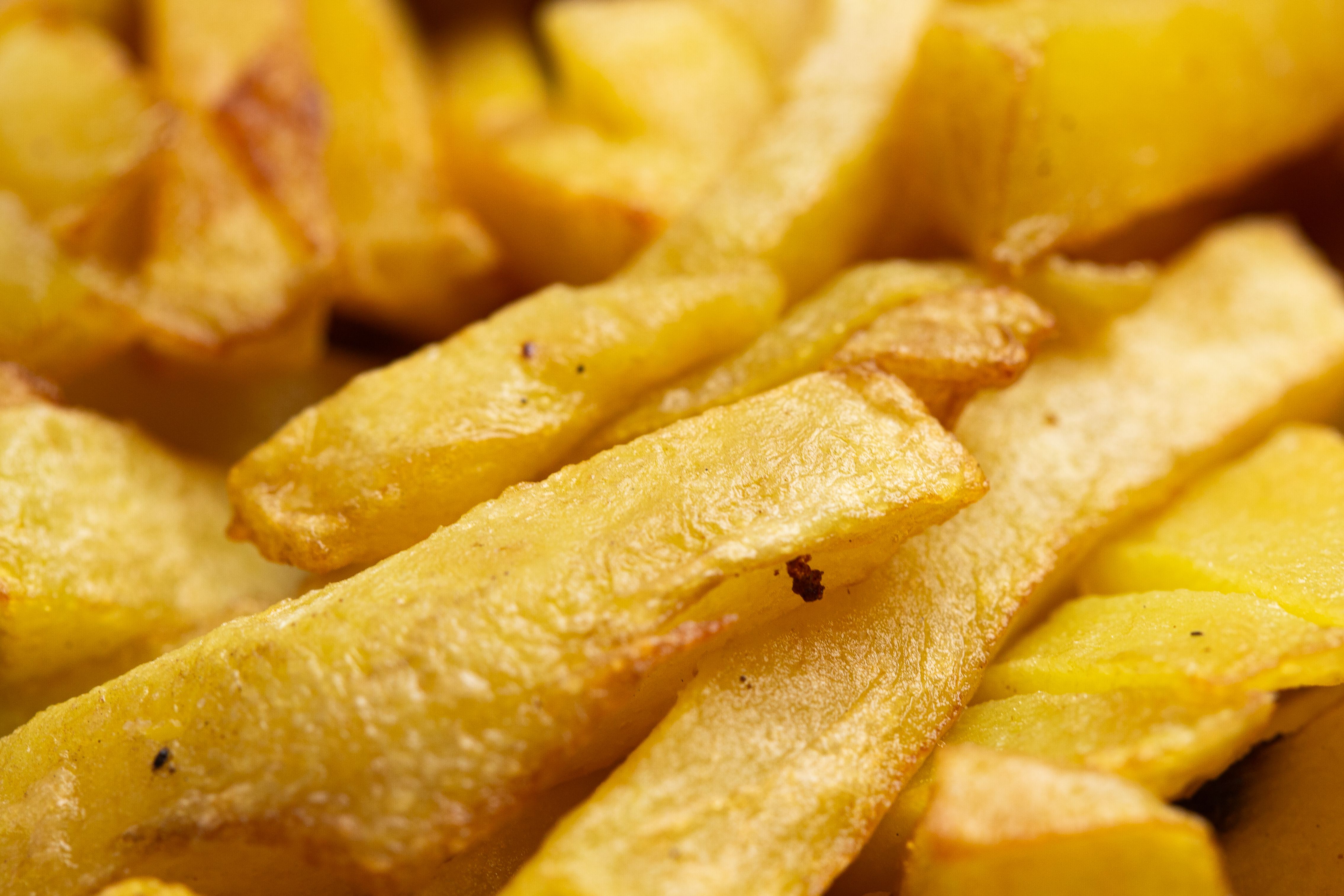 A portion of golden fries